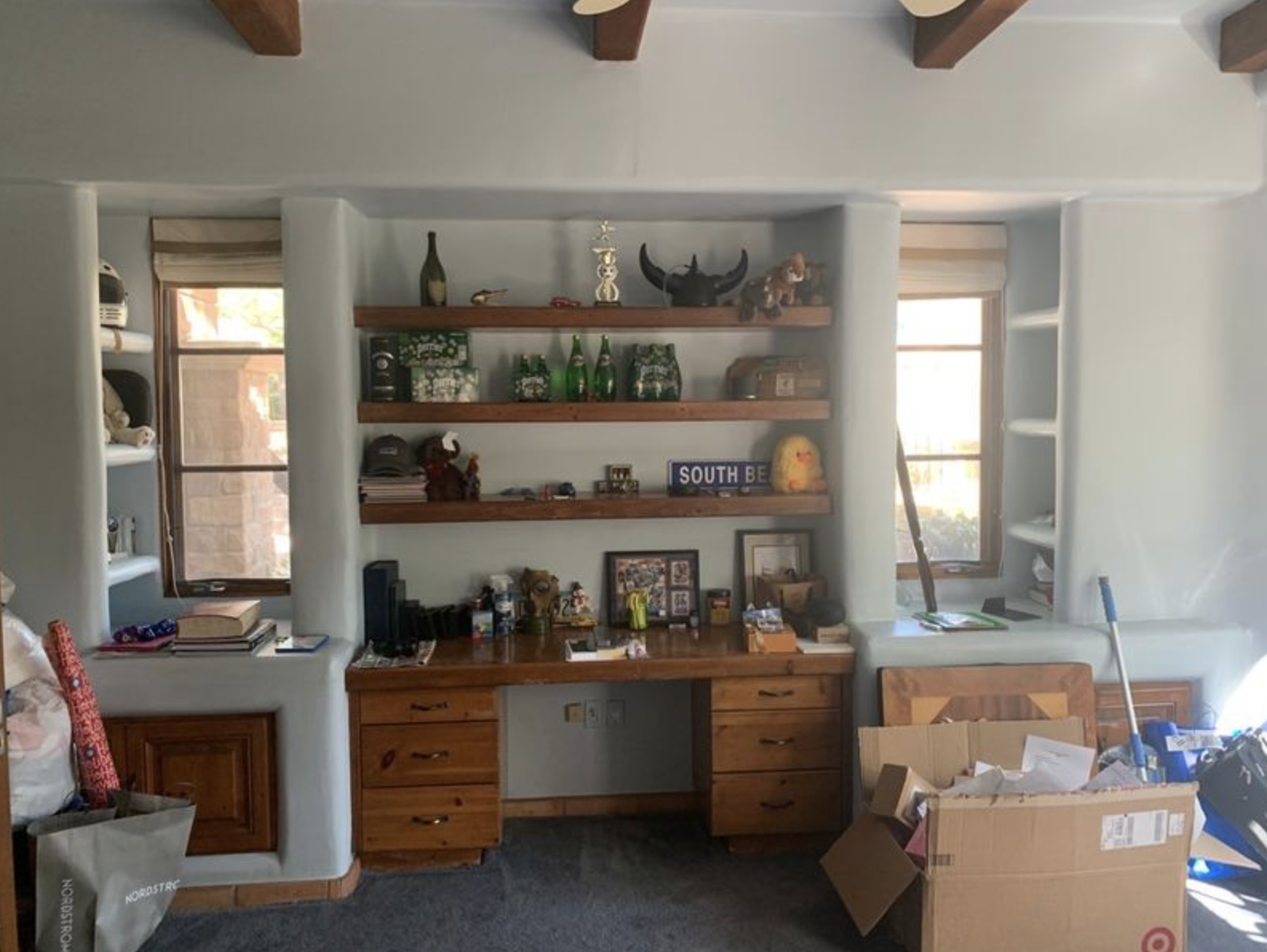 The before shot of guest bedroom at the Paradise Estate in Paradise Valley, Arizona