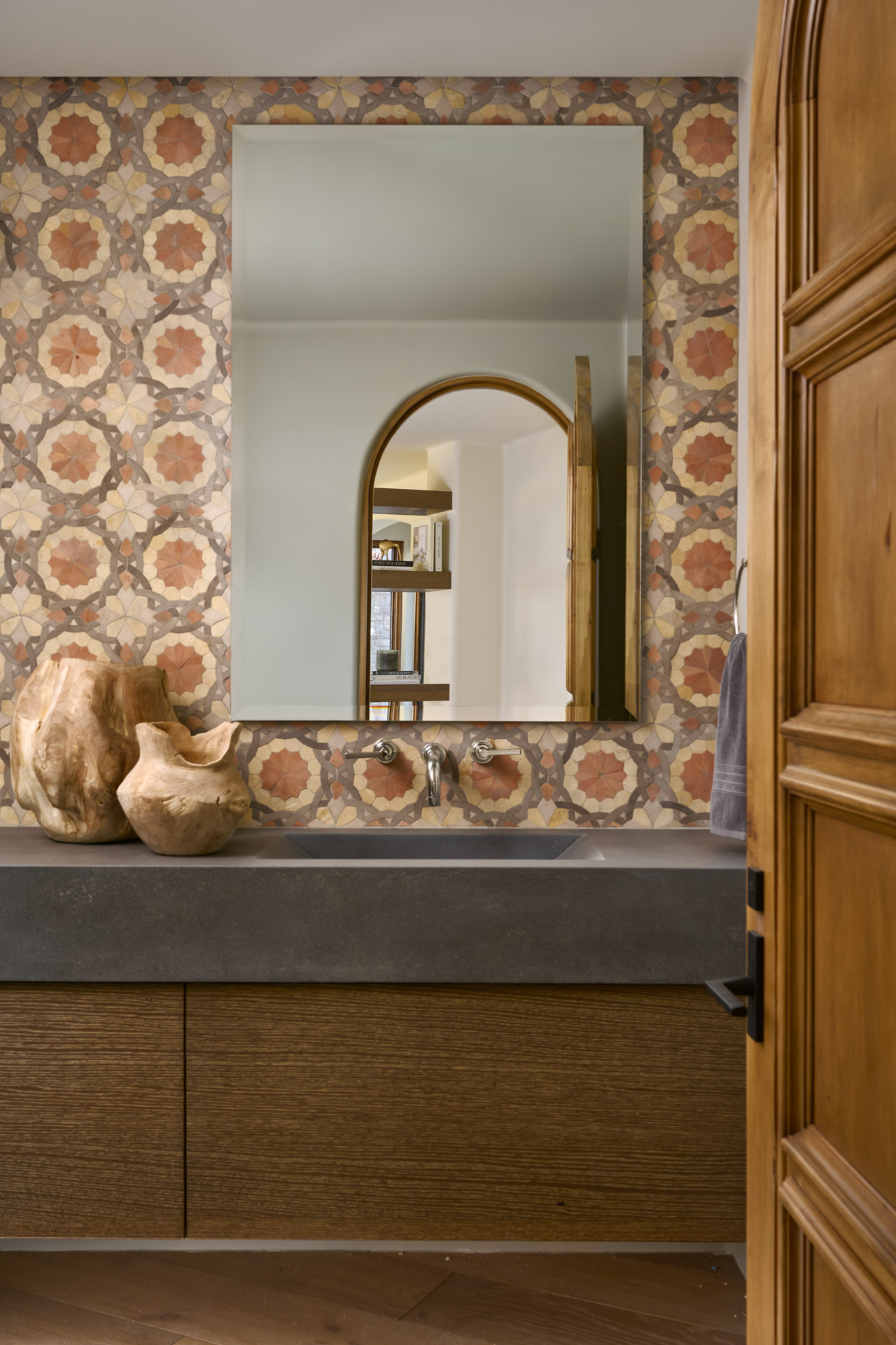 The after powder room at the Paradise Estate in Paradise Valley, Arizona
