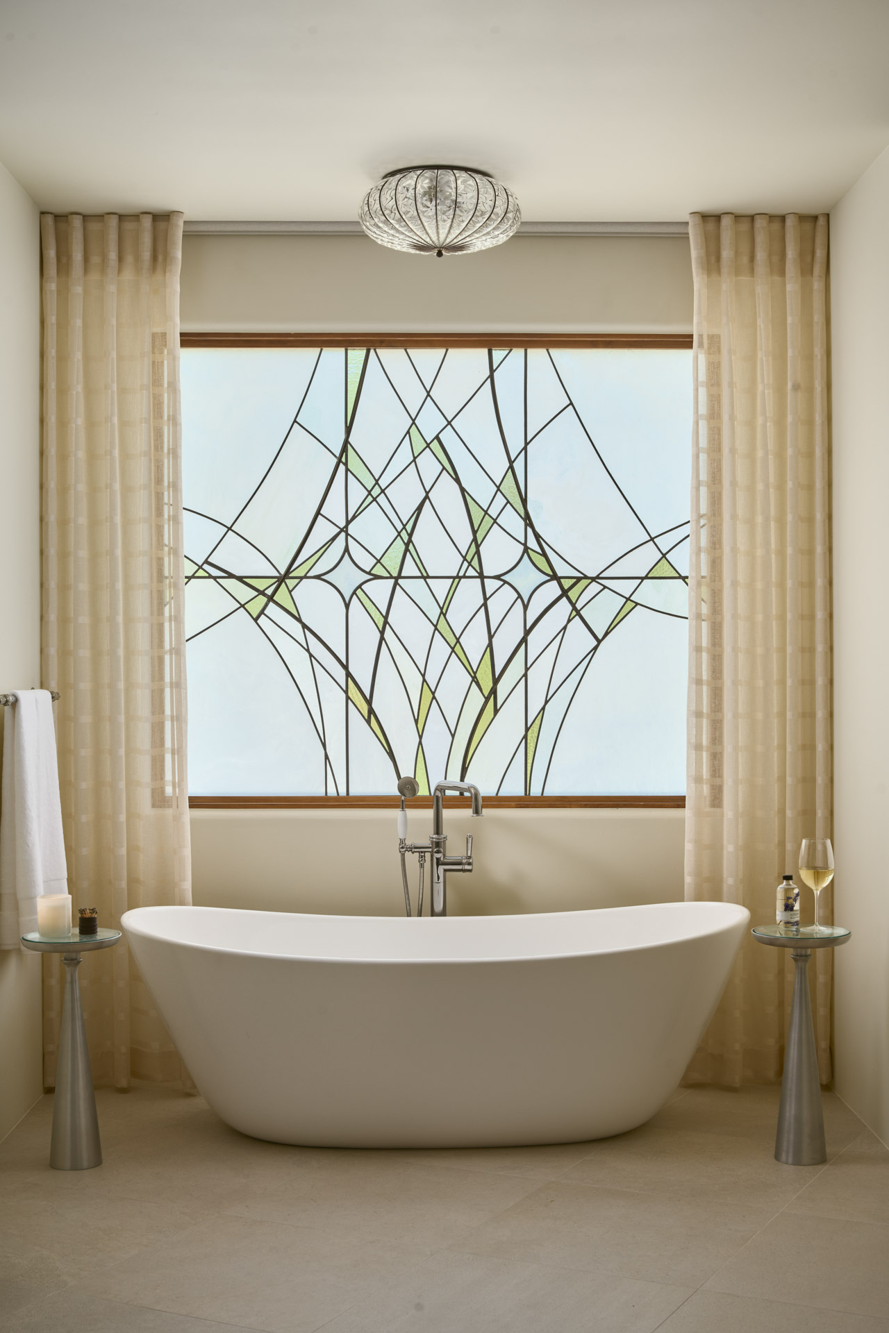 The after shot of the master bathroom at the Paradise Estate in Paradise Valley Arizona