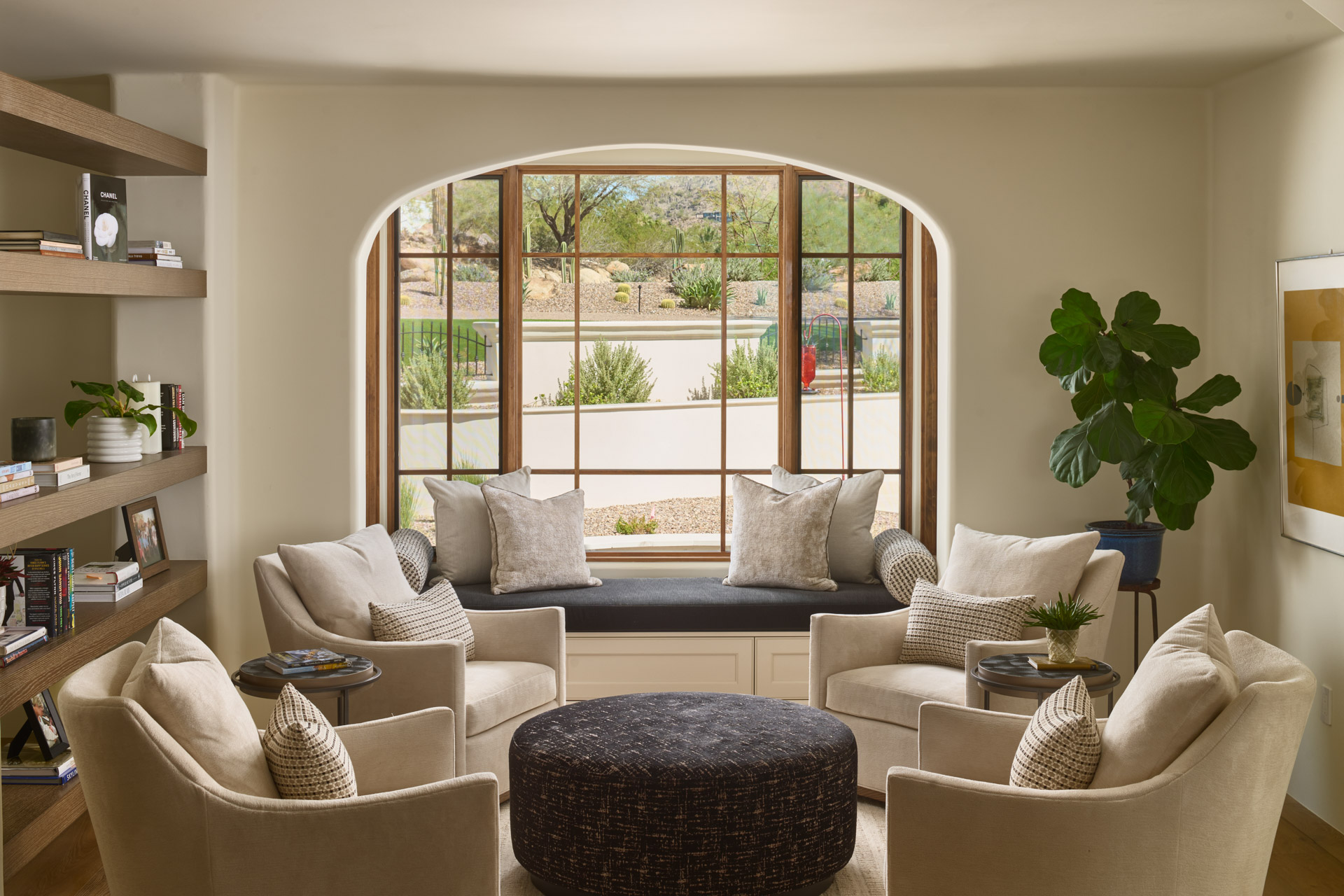 The after coffee lounge at the Paradise Estate in Paradise Valley, Arizona